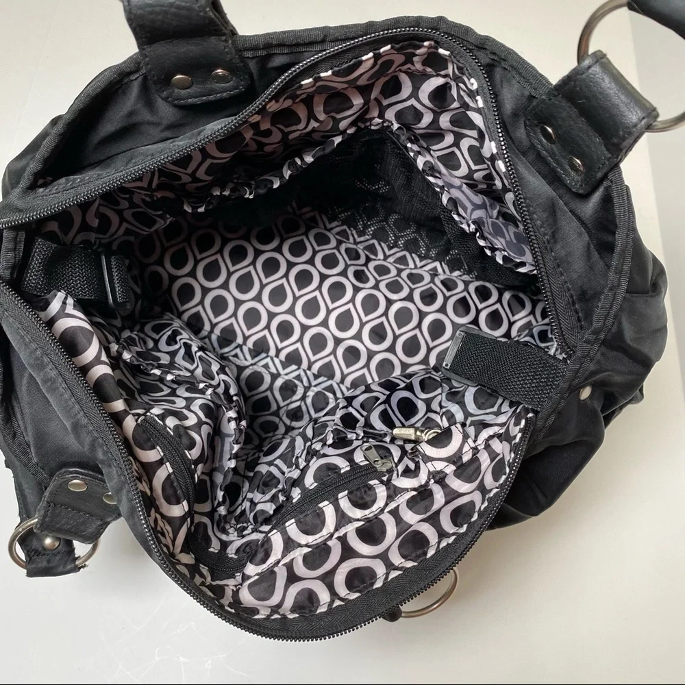 Carter's Fashion Front Double Zip Diaper Bag Black